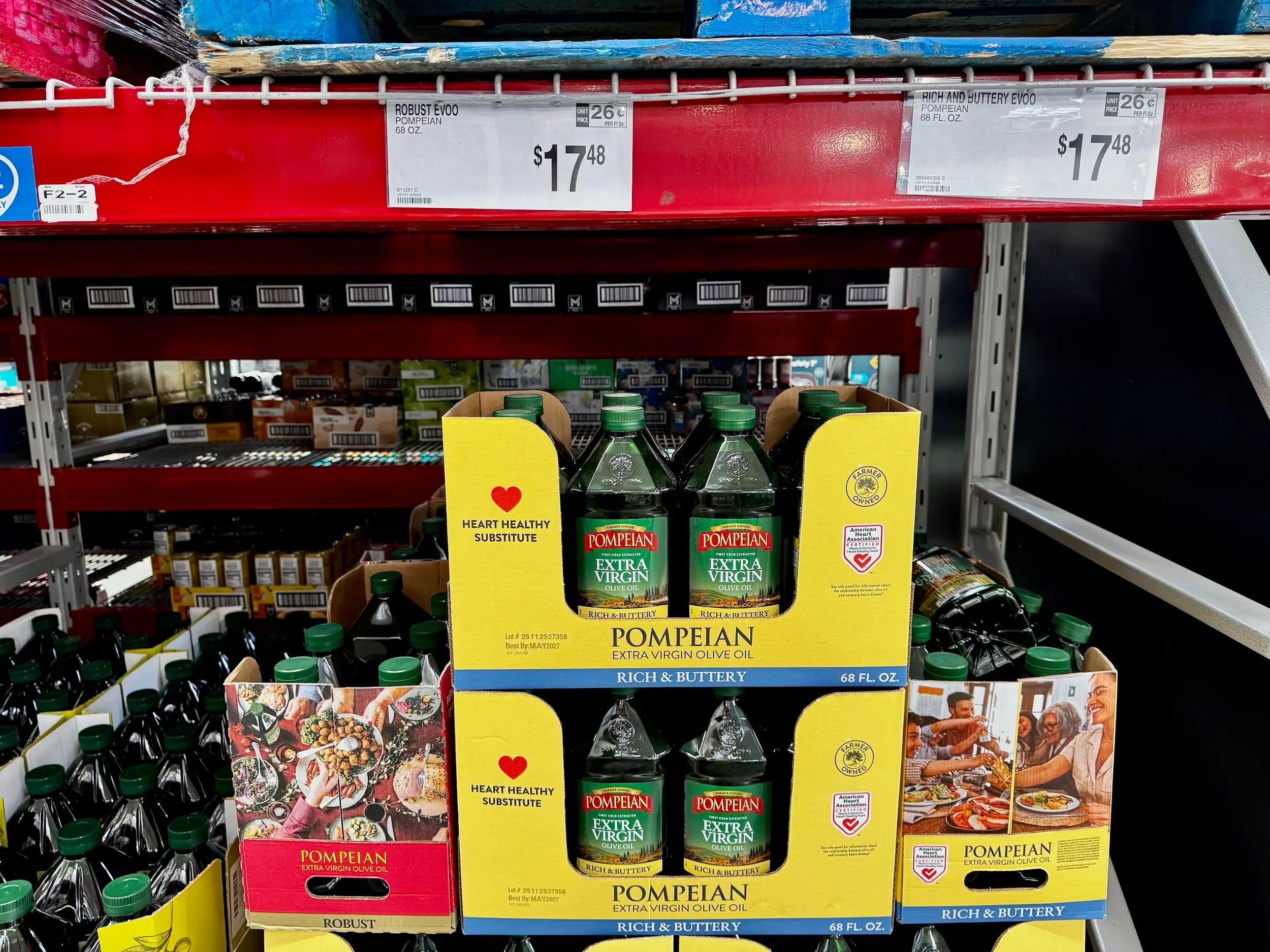 Olive oil for sale at Sam's Club