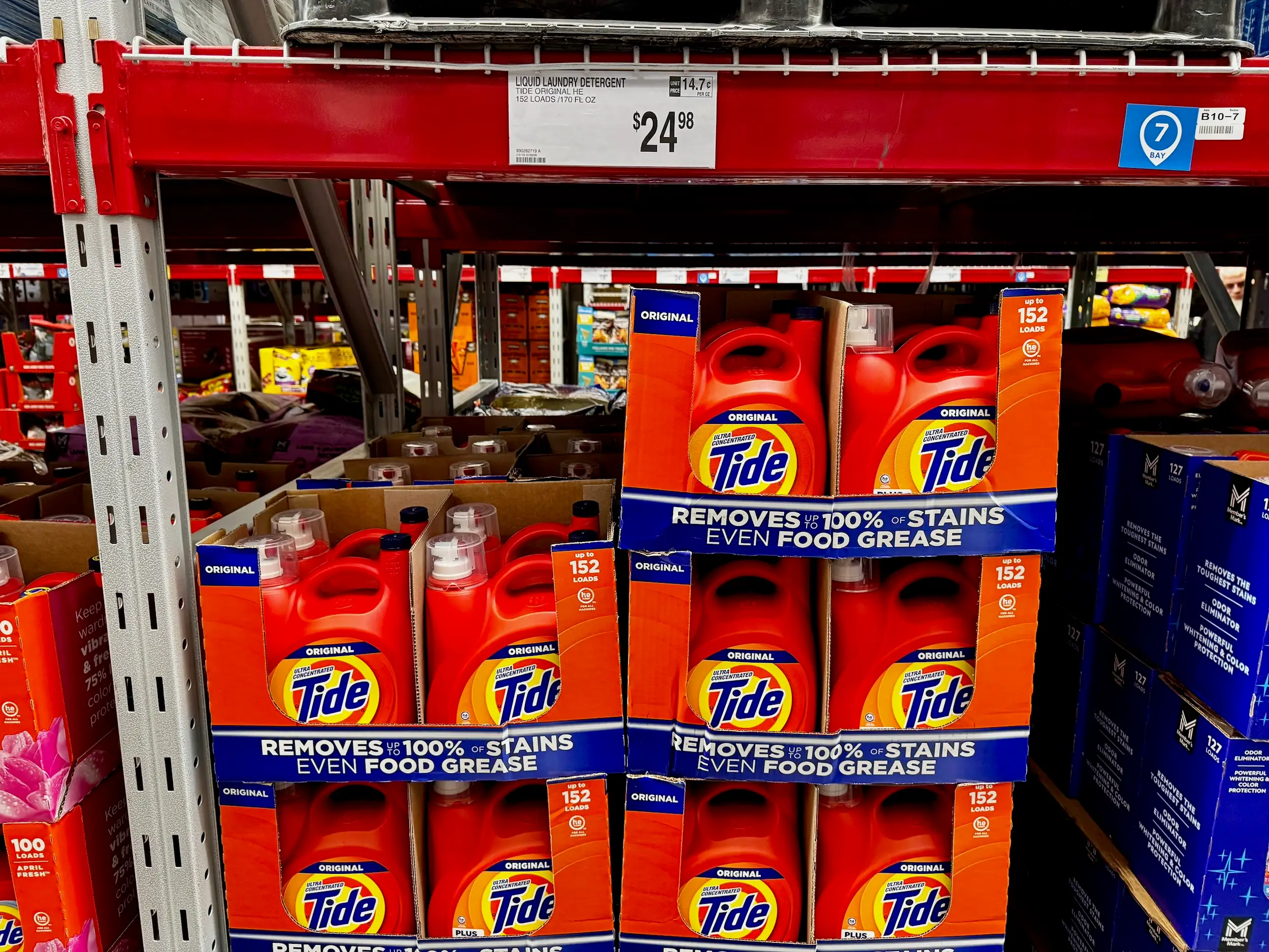 Laundry detergent for sale at Sam's Club
