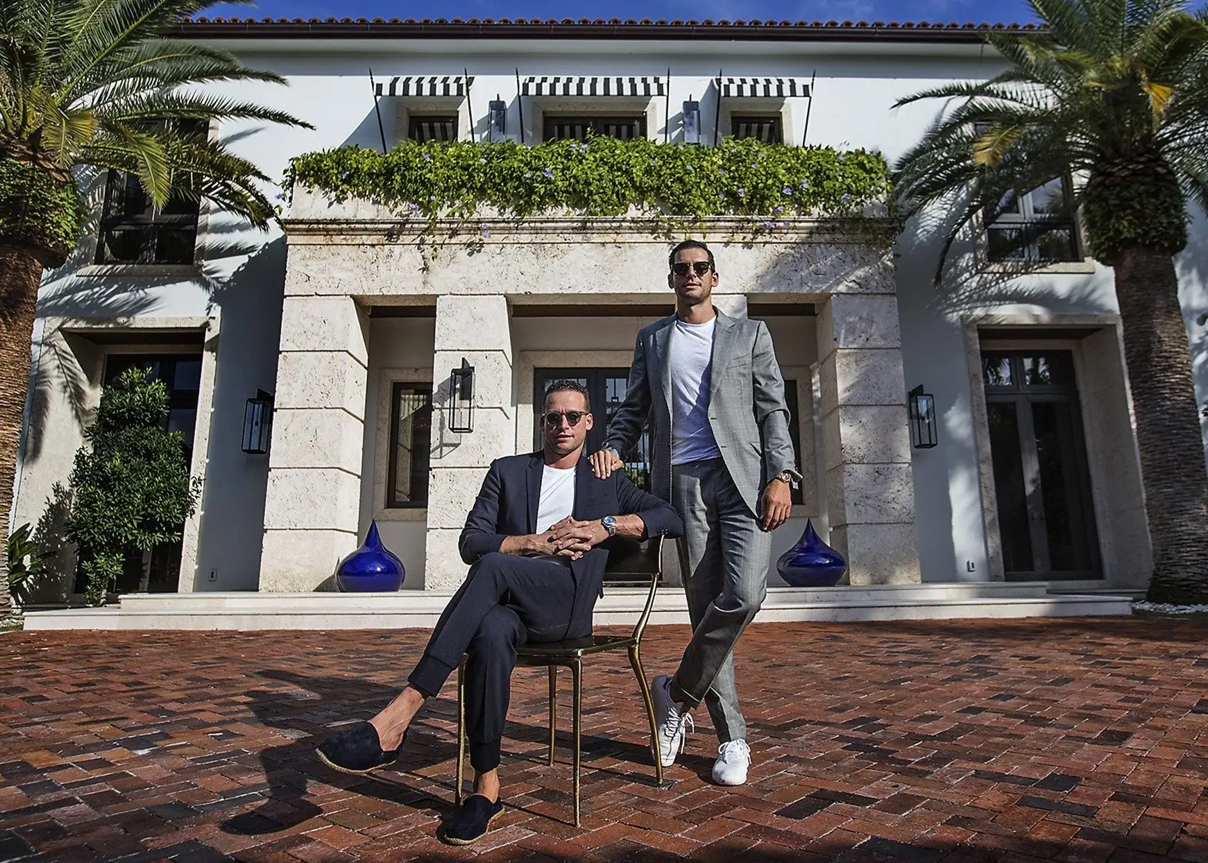 Tal (left) and Oren Alexander at their home on Miami Beach