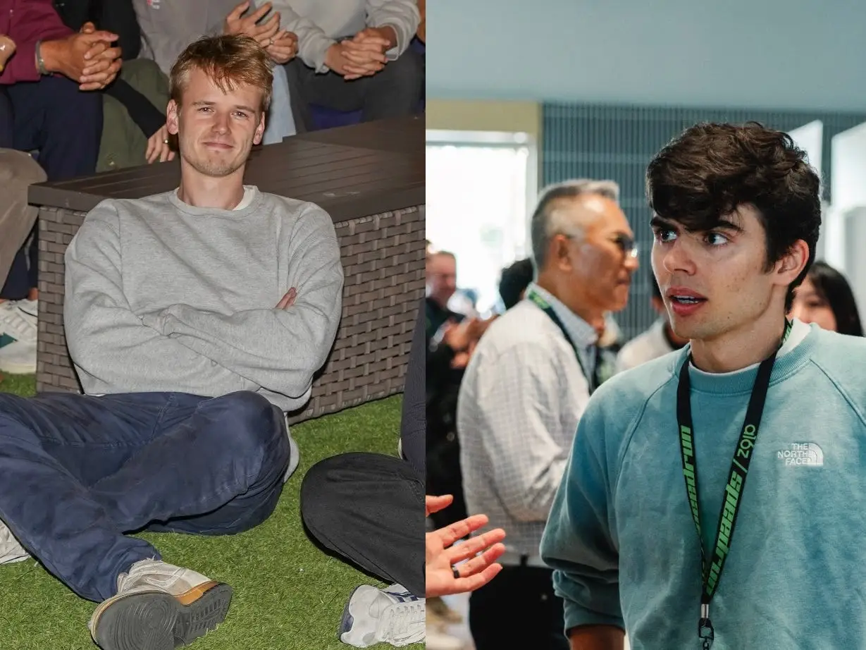 Creston Brooks (left) and Alexis Sursock (right), cofounders of Luvu