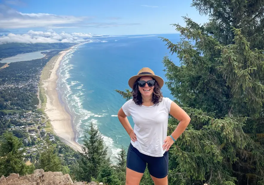 The writer exploring her new home in the Pacific Northwest.