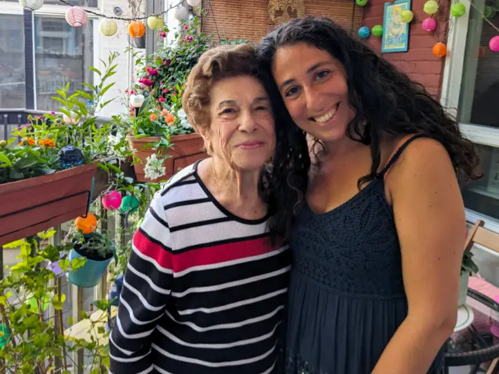 Kristina Kasparian and her grandmother