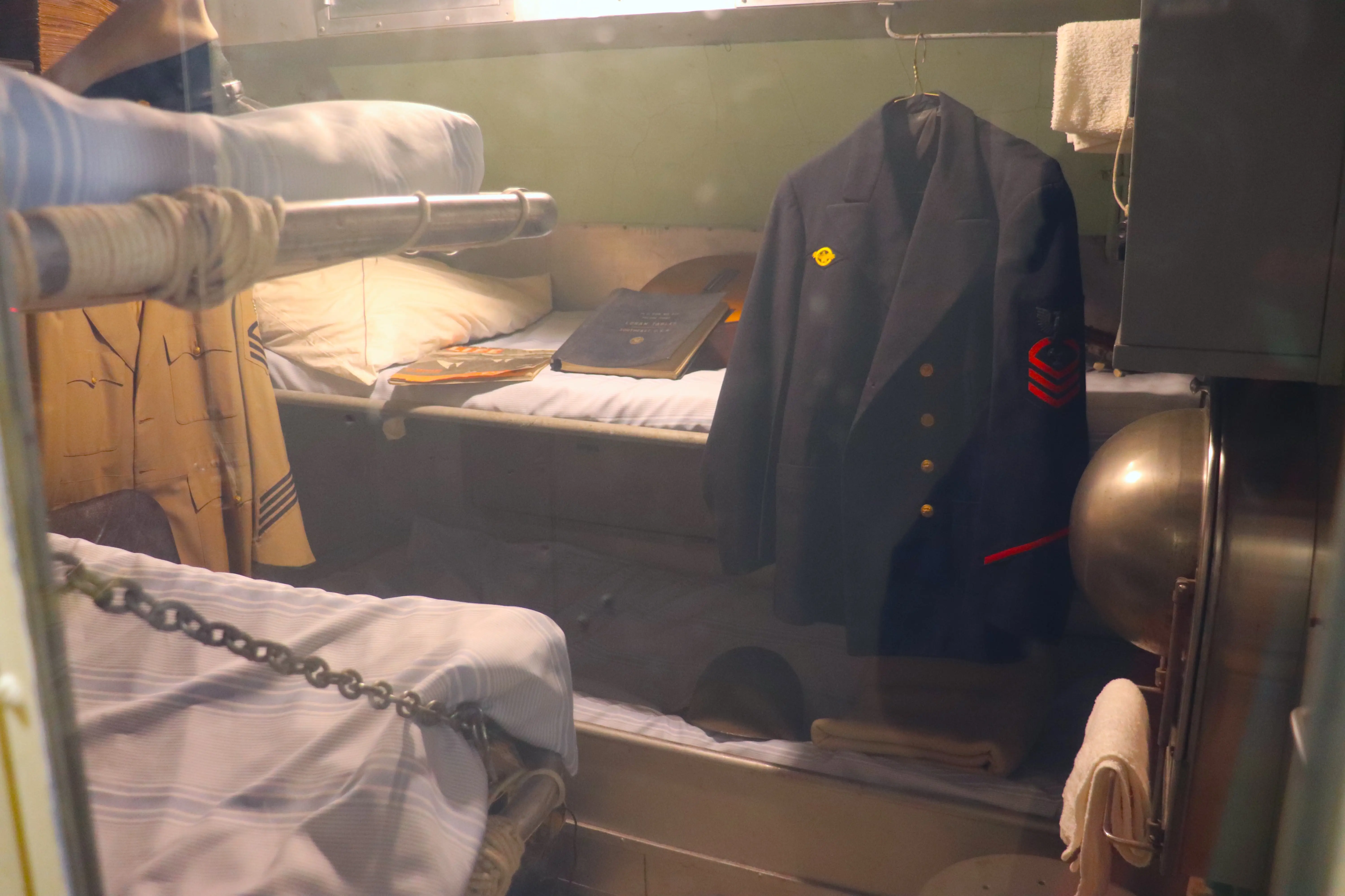 The chief petty officers' quarters on board the USS Lionfish.