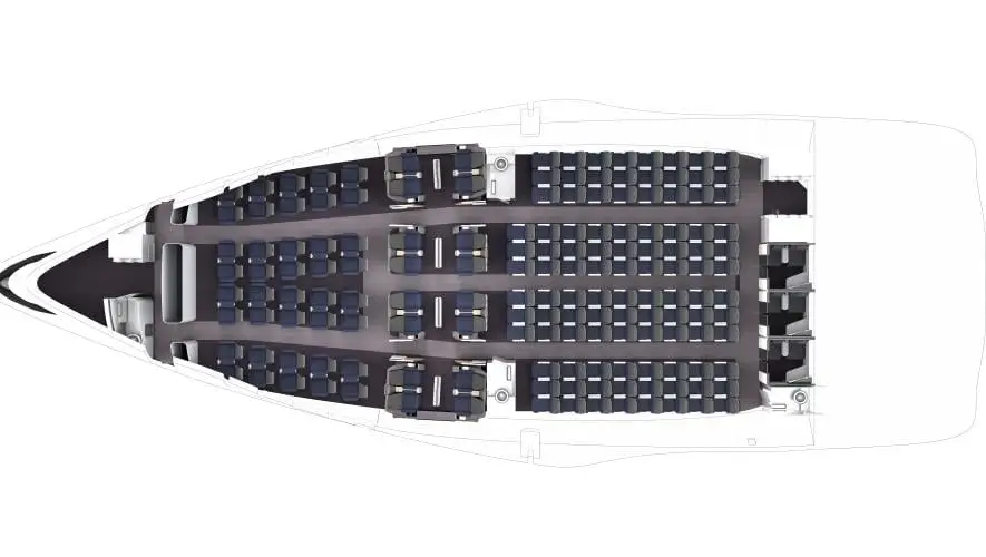Seat rendering for Horizon, with a 3x3x3x3 configuration.