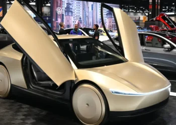 Tesla says the first Cybercab just rolled off the production line at Gigafactory Texas