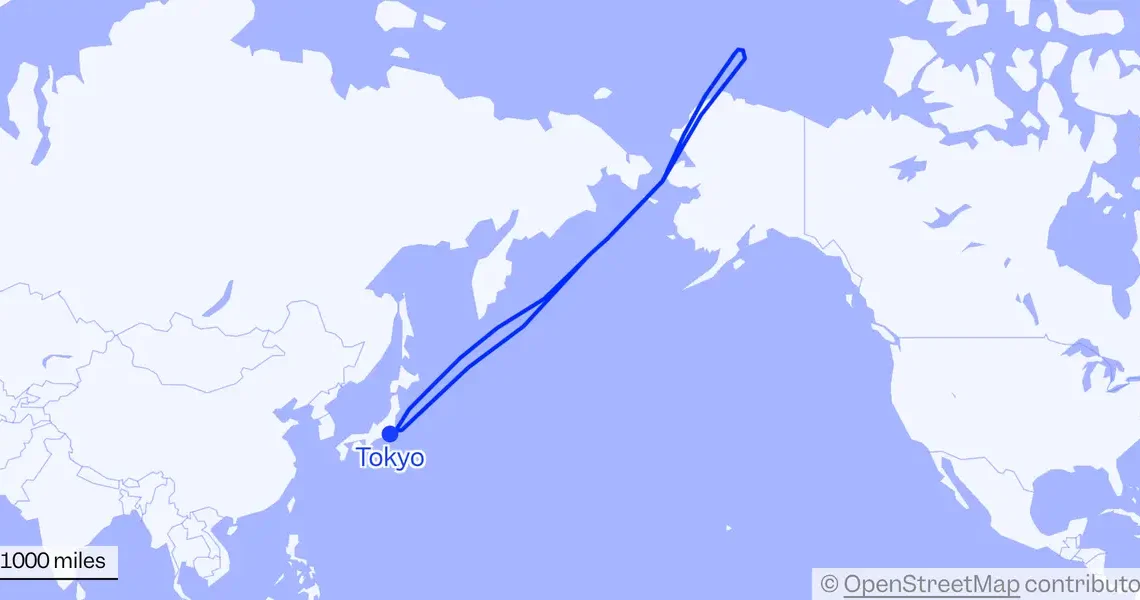 Travelers endured a half-day flight to nowhere after their plane u-turned over the Arctic 7 hours into the journey