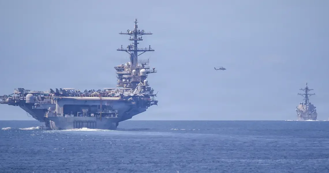 The US Navy is pulling more and more warships into its Middle East force buildup