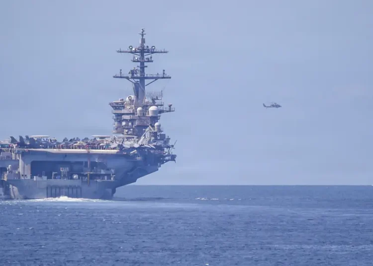 The US Navy is pulling more and more warships into its Middle East force buildup