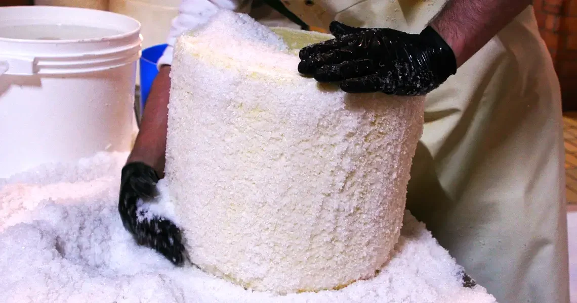 How real Pecorino Romano cheese Is made In Lazio, Italy