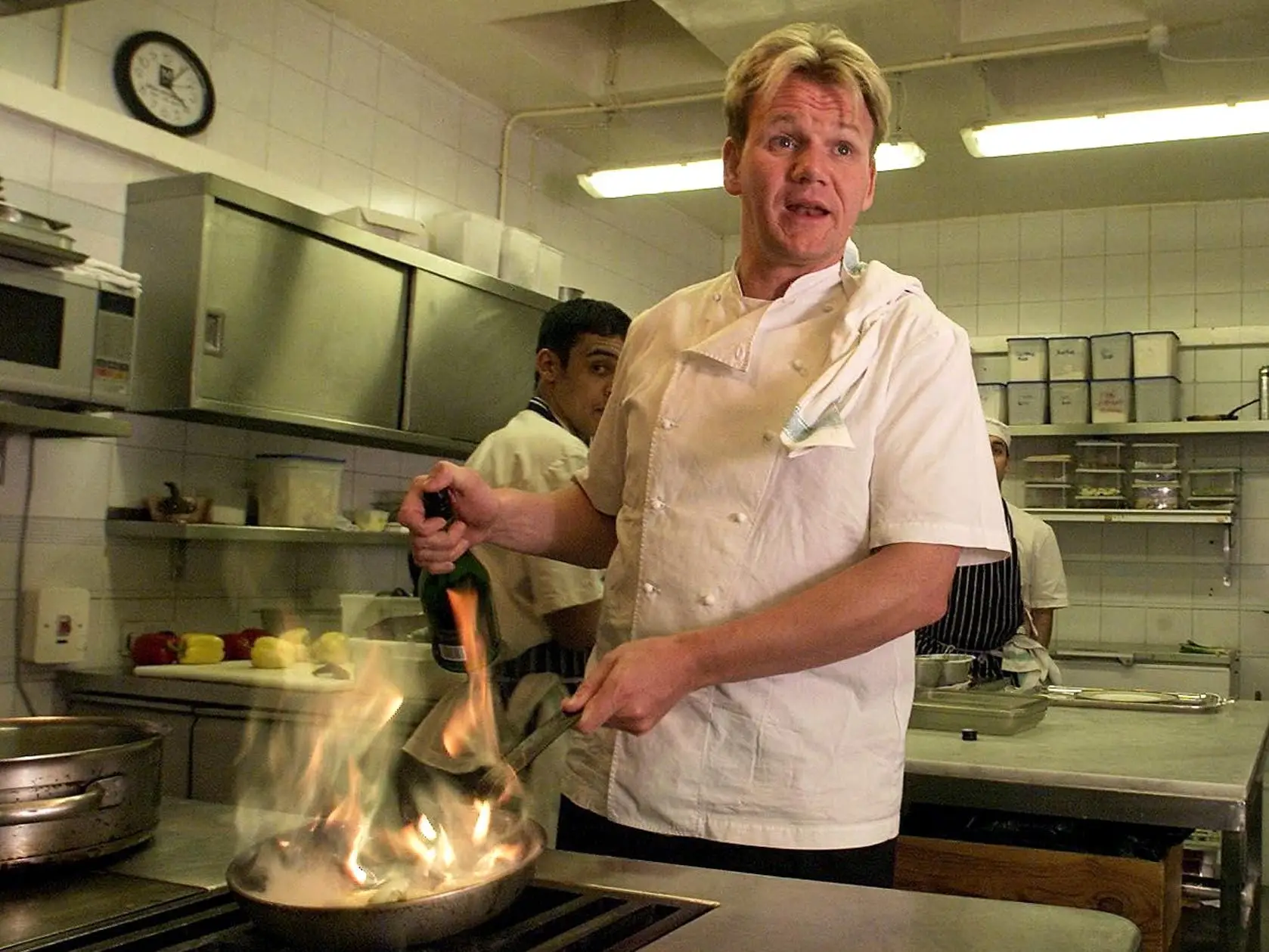 Gordon Ramsay at The Restaurant Gordon Ramsay in 2001.