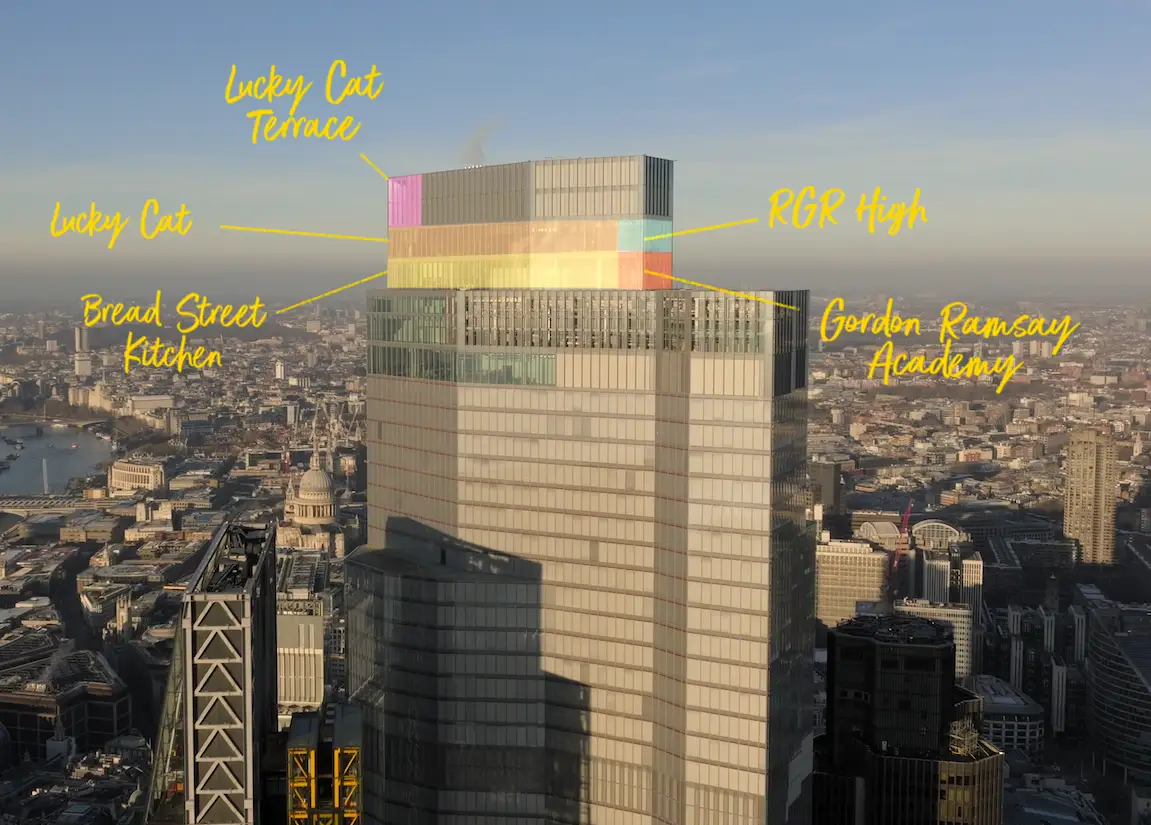 Gordon Ramsay's 22 Bishopsgate Project.