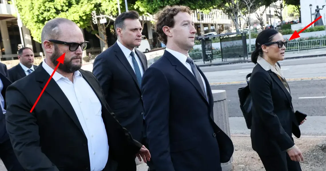 Zuckerberg’s courthouse entourage showed up in Meta Ray-Bans
