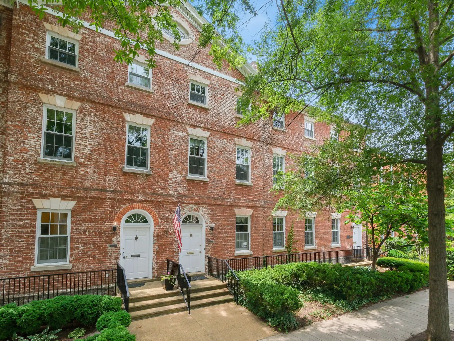 Exterior of 1317 4th Street SW, a 1790s row home in Washington, D.C.