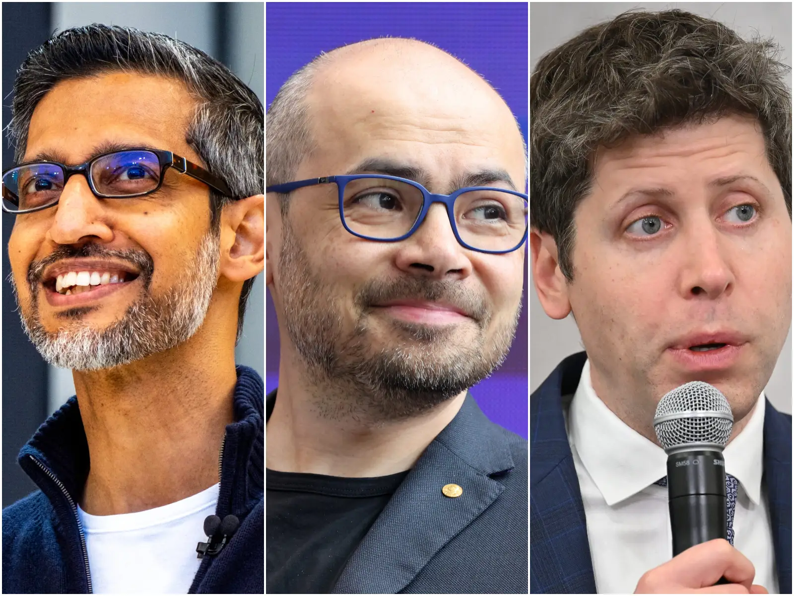 Google CEO Sundar Pichai, Google DeepMind's Demis Hassabis, and OpenAI CEO Sam Altman spoke at the AI Impact Summit in India.