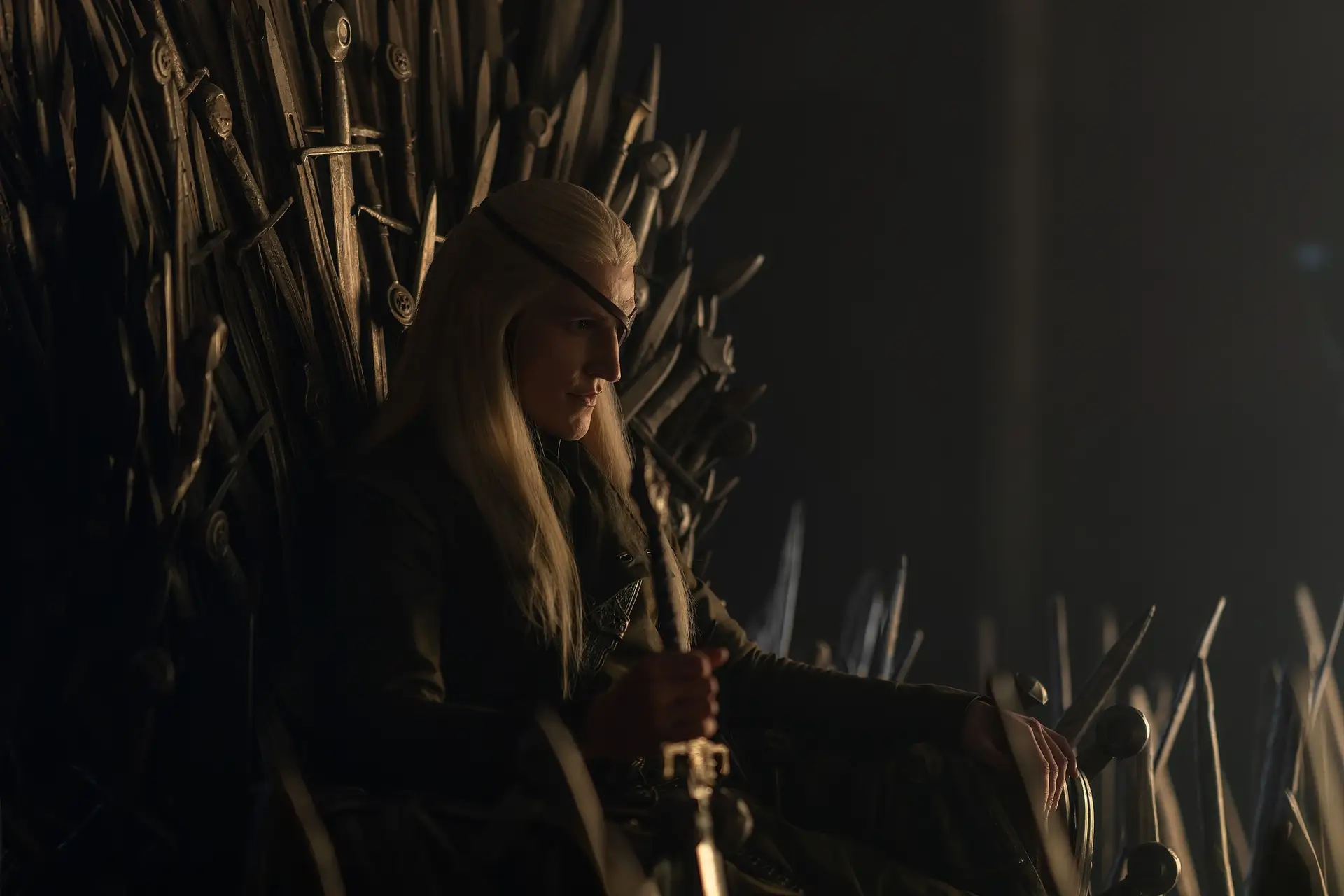 Ewan Mitchell as Aemond Targaryen in 