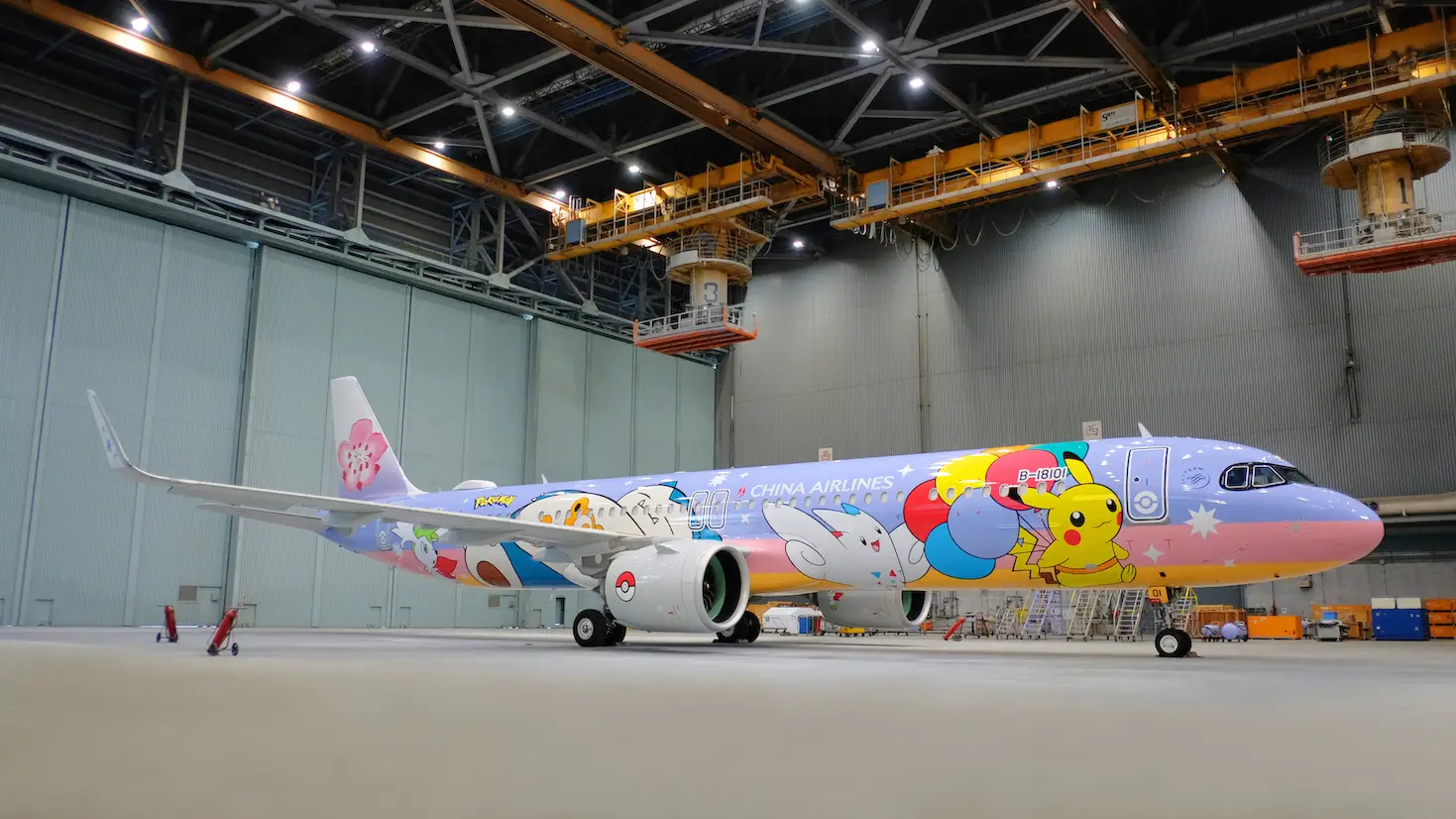 The China Airlines Pikachu Jet.