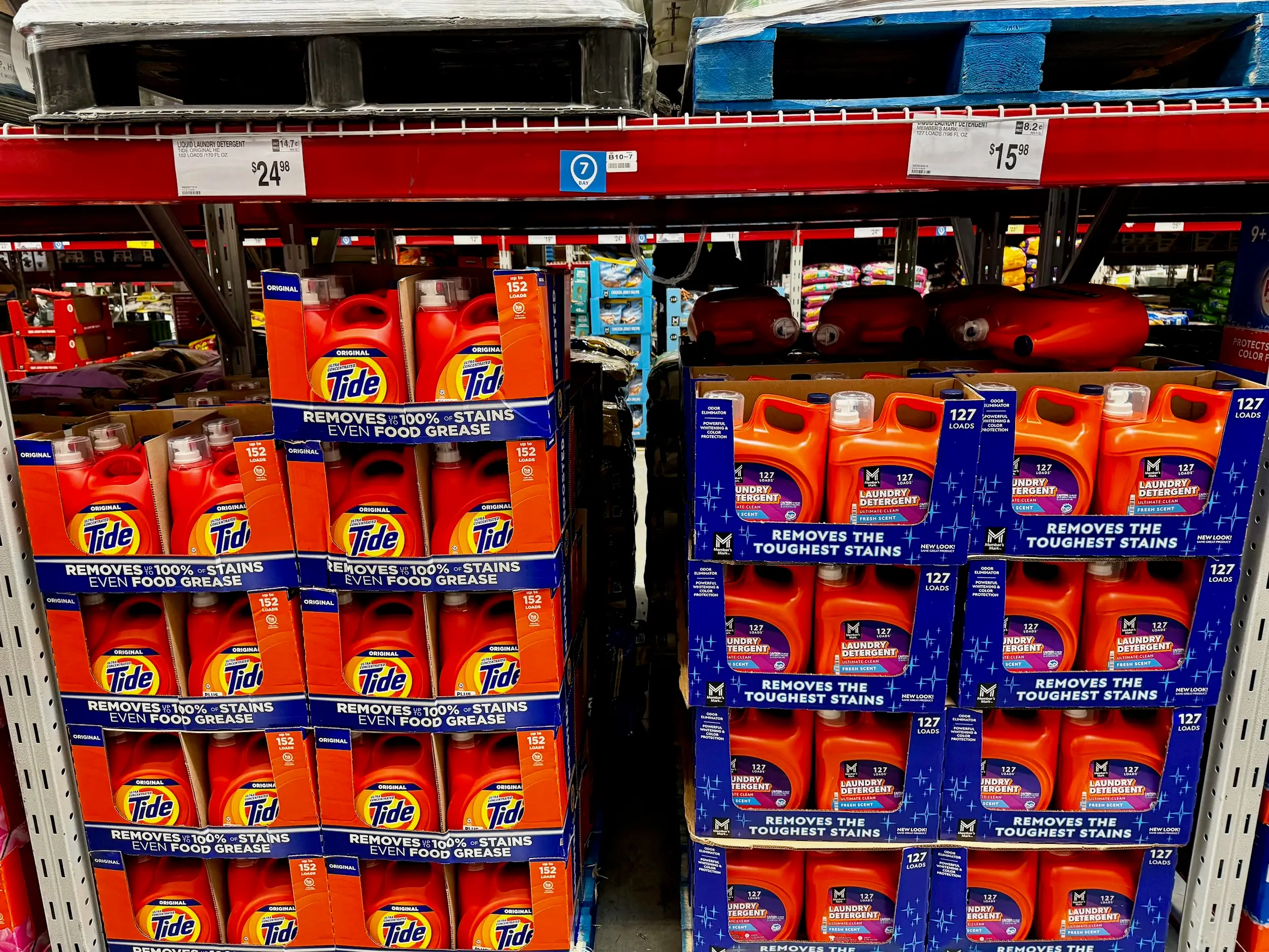 Laundry detergent for sale at Sam's Club