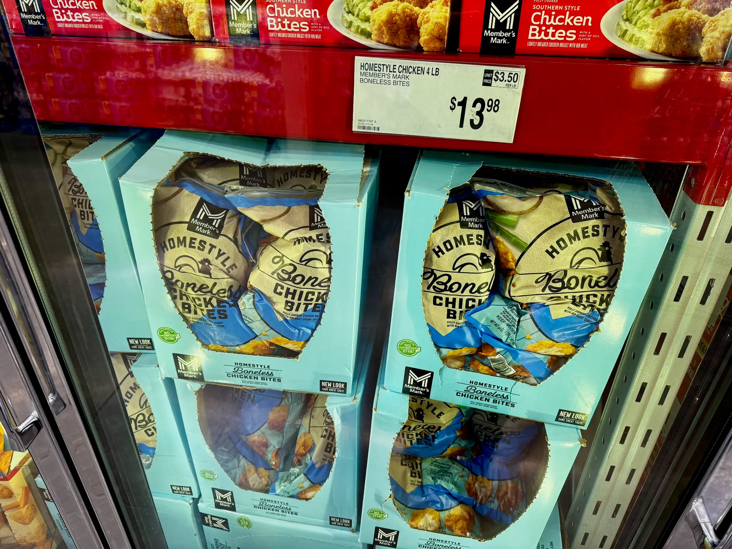 Chicken nuggets for sale at Sam's Club