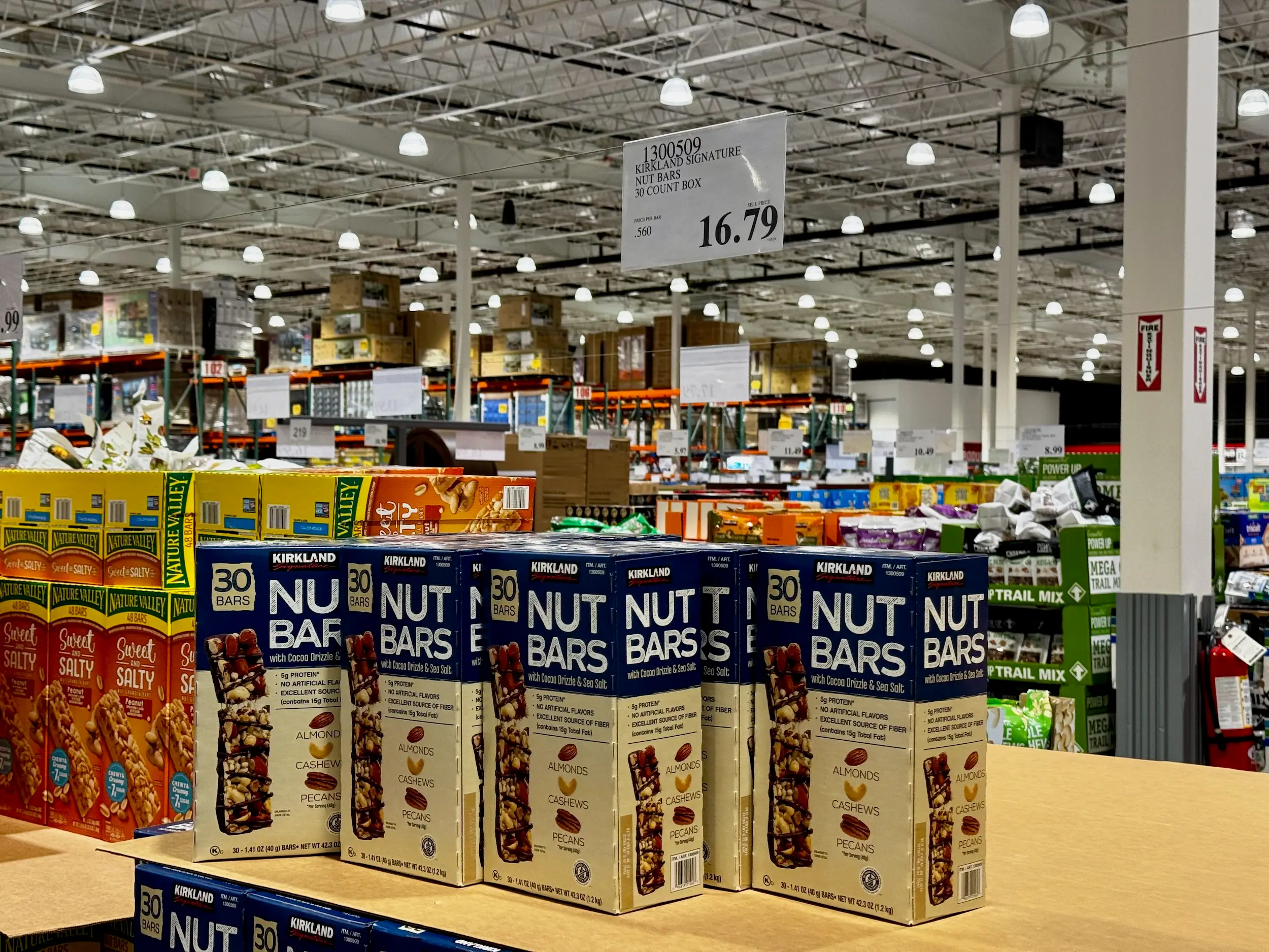 Snack bars for sale at Costco