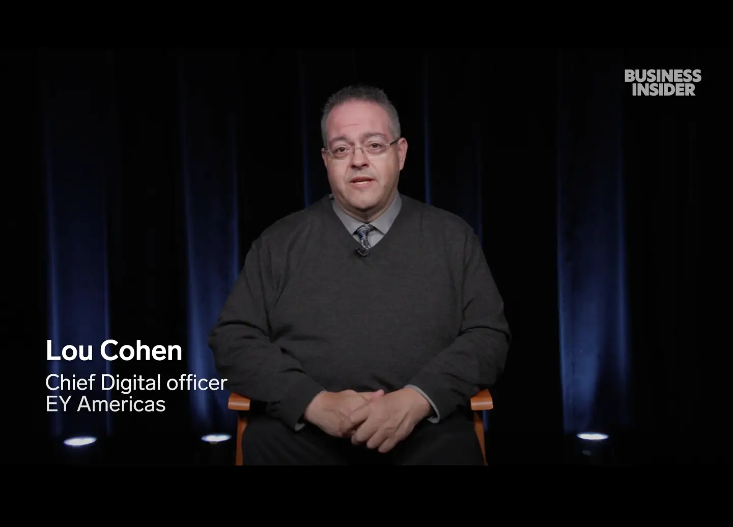 Screen grab from video interview with Lou Cohen