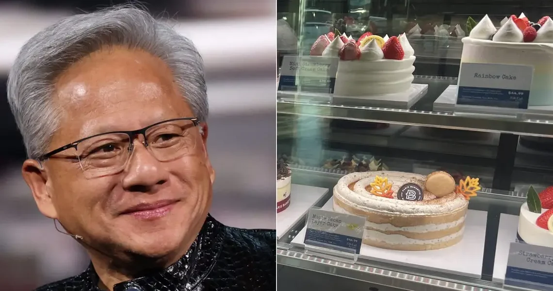 You can’t cop Jensen Huang’s GPUs but you can eat the same cake he got for his birthday at work