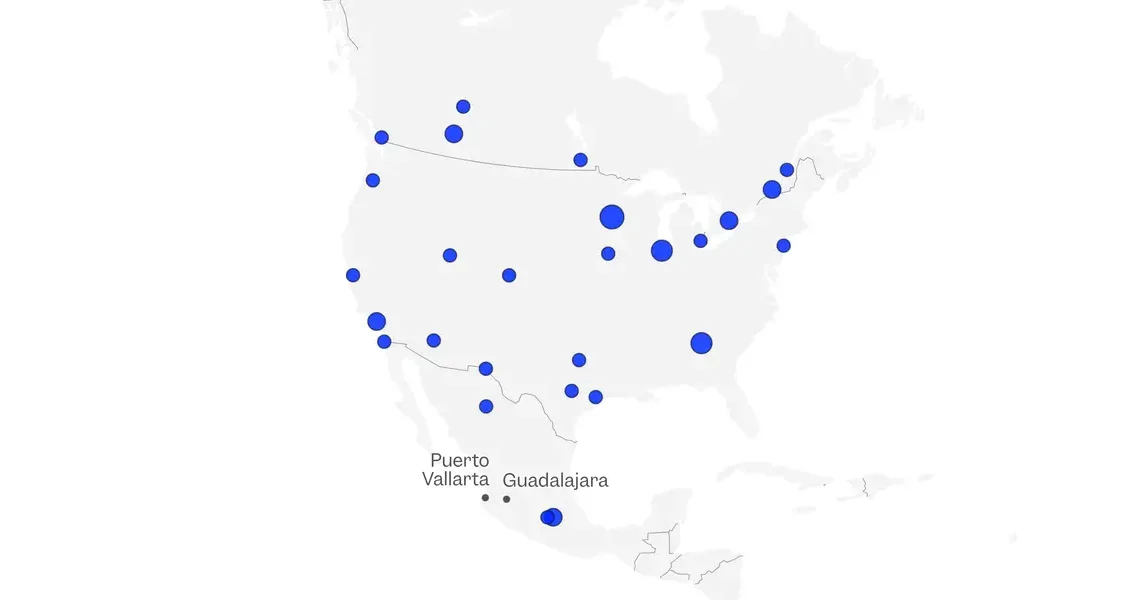 MAPPED: Mexico cartel violence forced dozens of flights to divert, including a pair of private jets