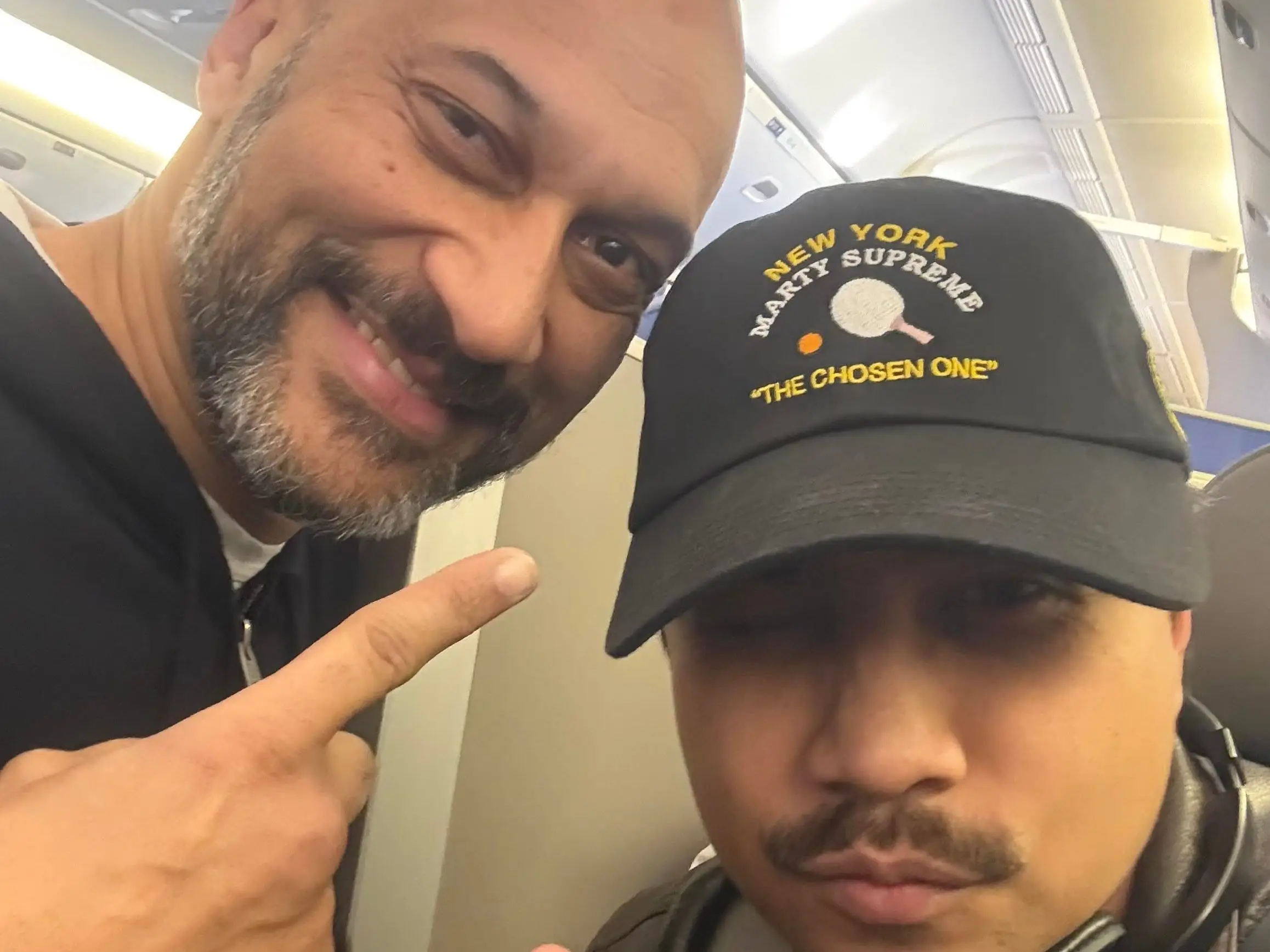 Keegan-Michael Key and stranger posing for selfie