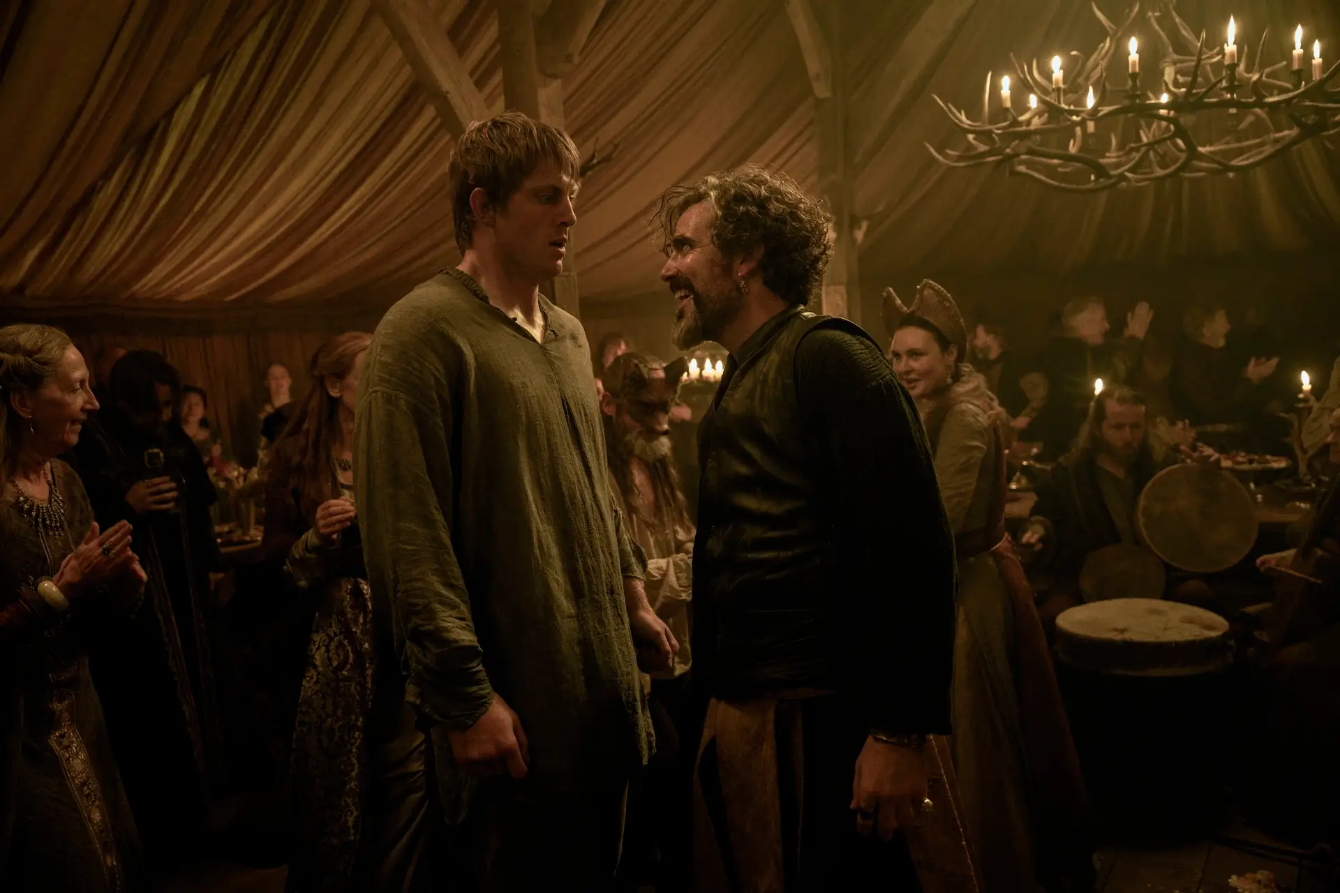 Peter Claffey as Dunk and Daniel Ings as Lyonel in 