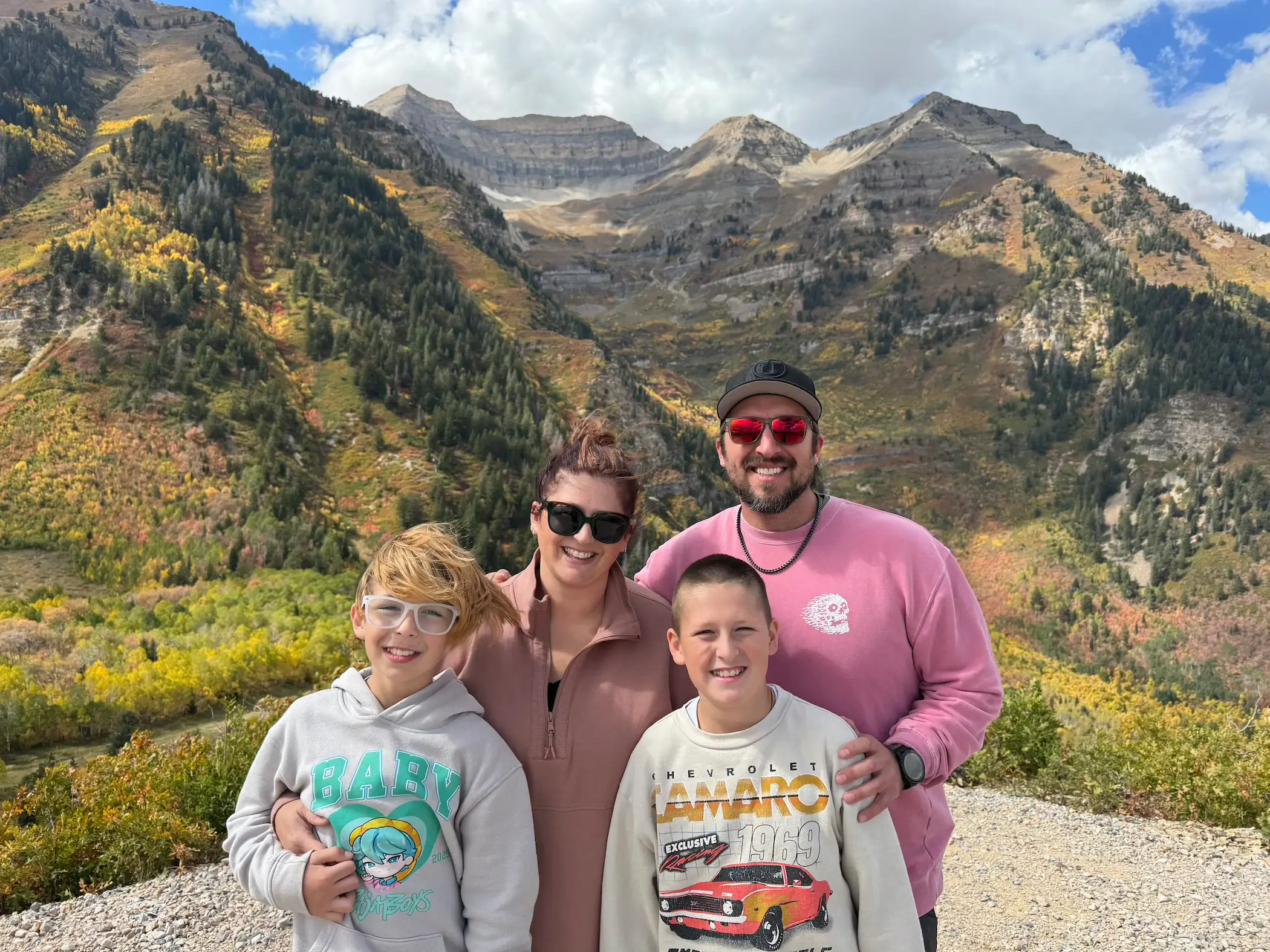 mark and family hike