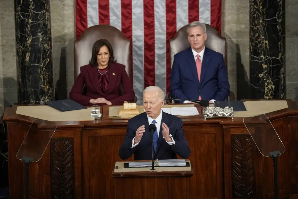 Joe Biden at the 2023 State of the Union.