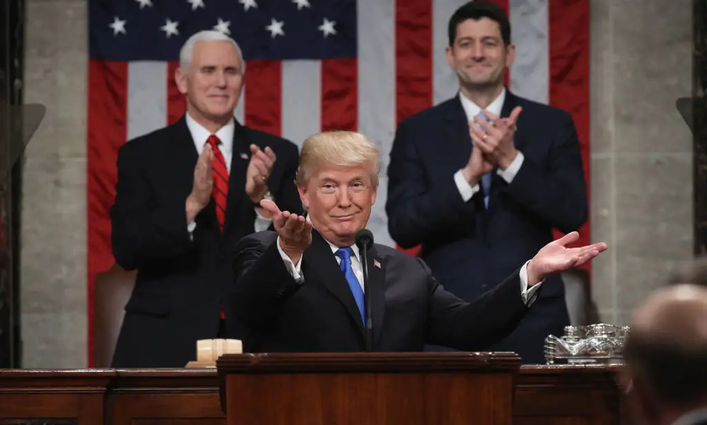 President Donald Trump's 2018 State of the Union address.