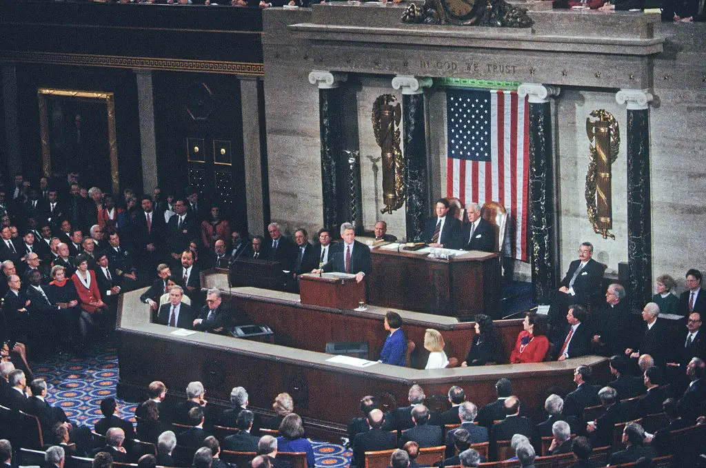 President Bill Clinton's 1995 State of the Union address.