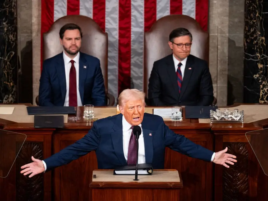 President Donald Trump addressed a joint session of Congress.