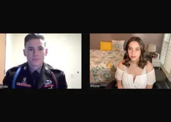 My boyfriend couldn’t get leave from the Army for our wedding. We decided to get married with a virtual ceremony.