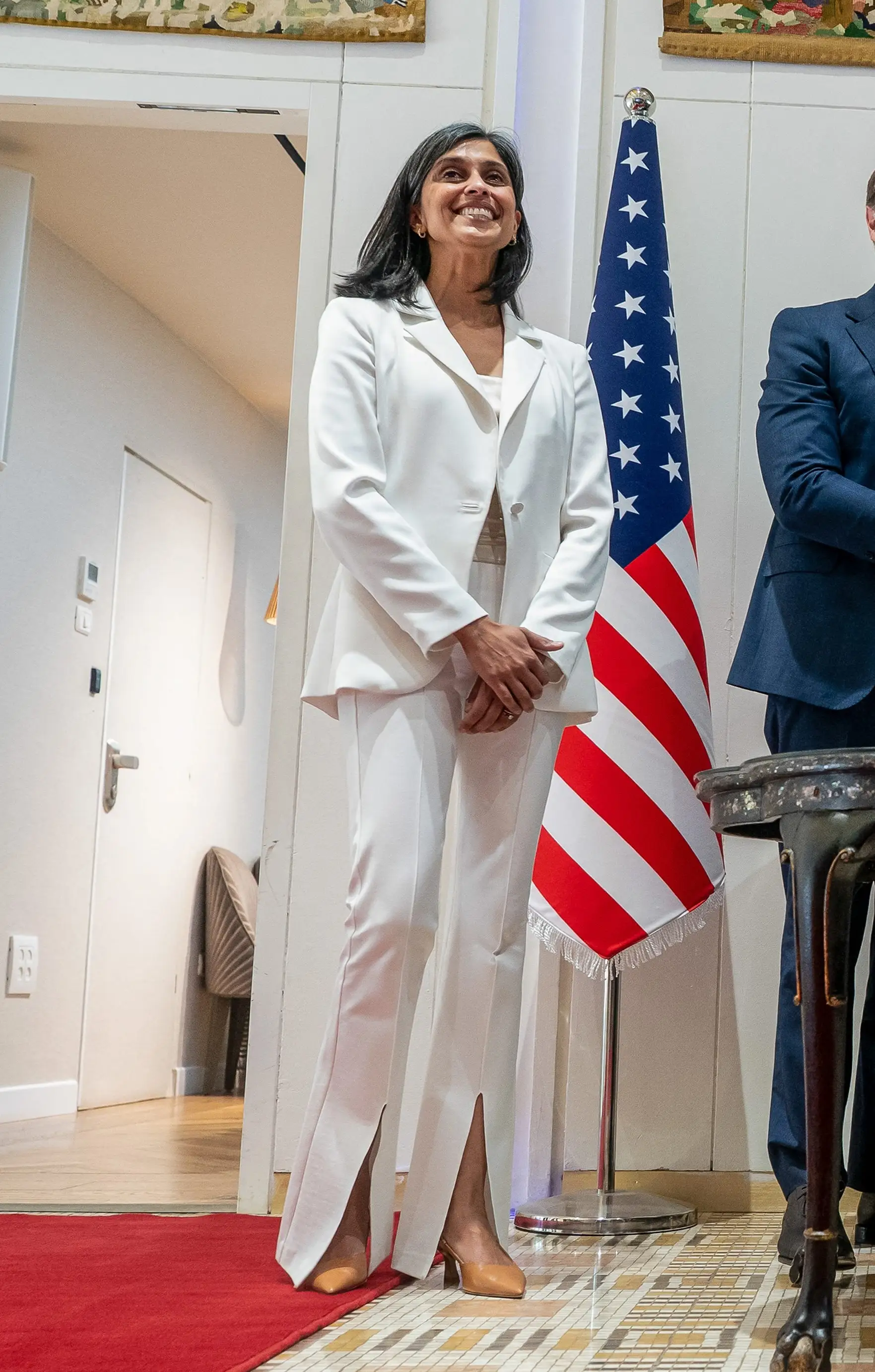 Usha Vance in Jerusalem in October 2025.