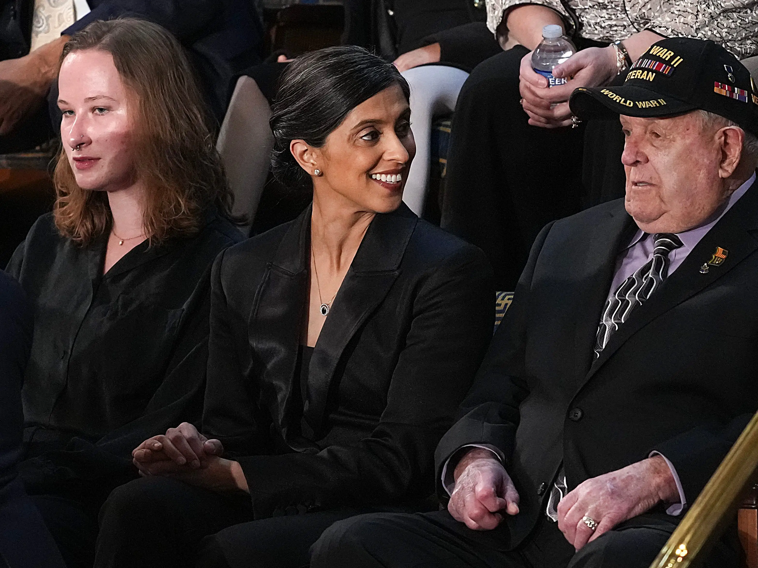Usha Vance at the State of the Union in February 2026.