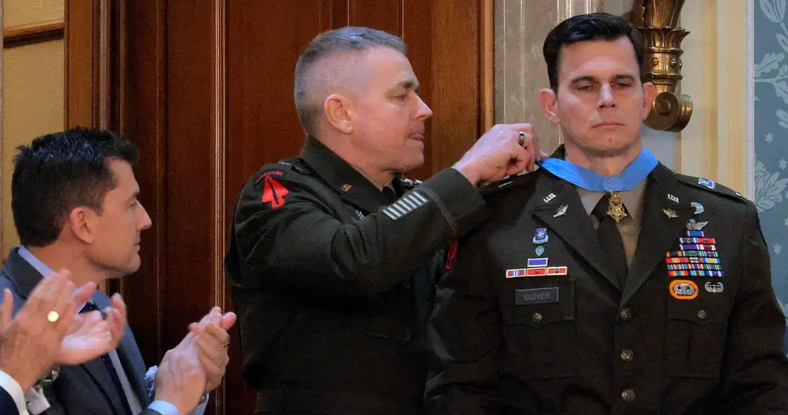 Medal of Honor pilot was hit repeatedly by machine-gun fire during the Maduro raid, Trump says, revealing mission details