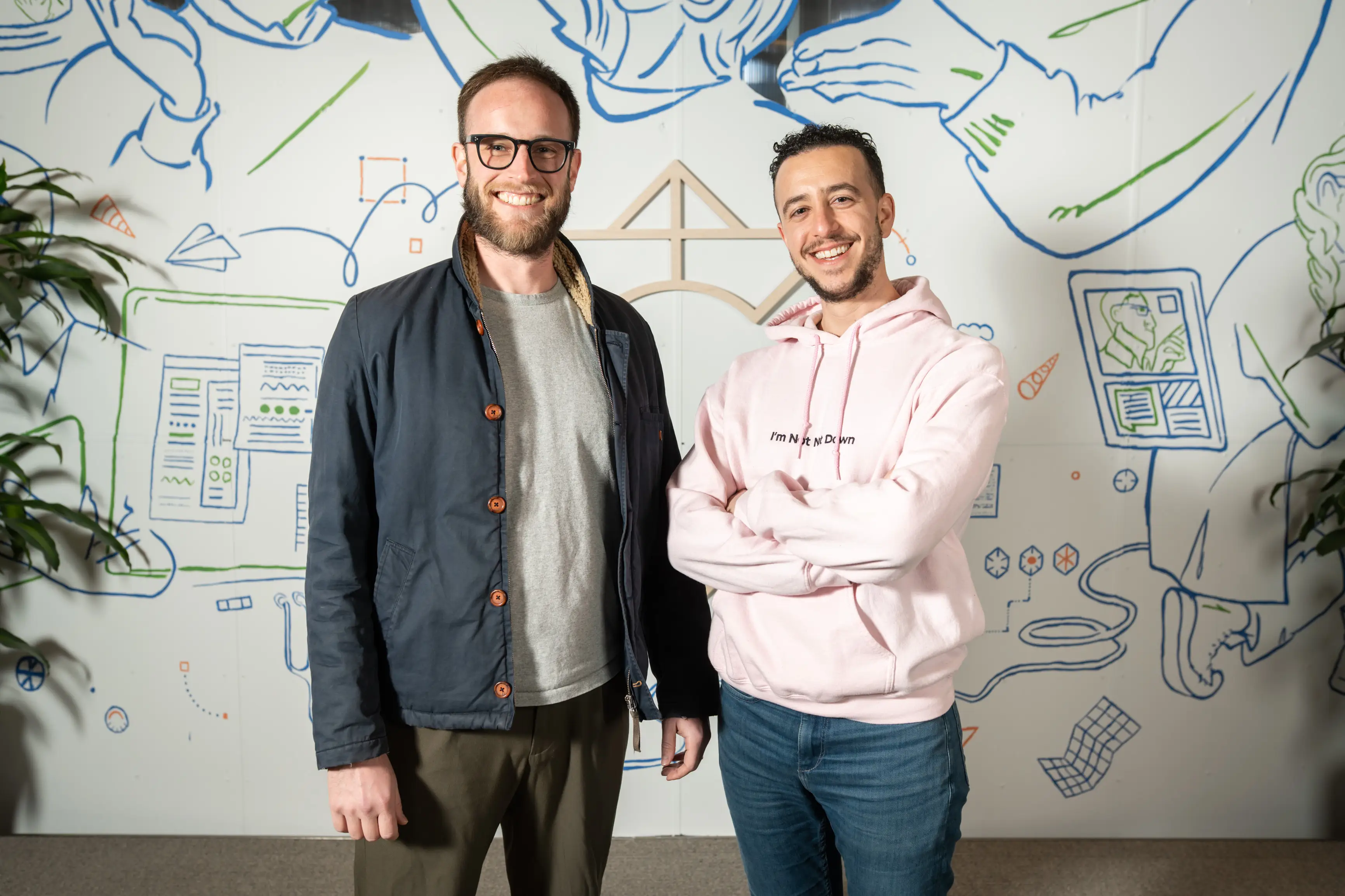 Andrew Gold (left), Aaron Albert (right)