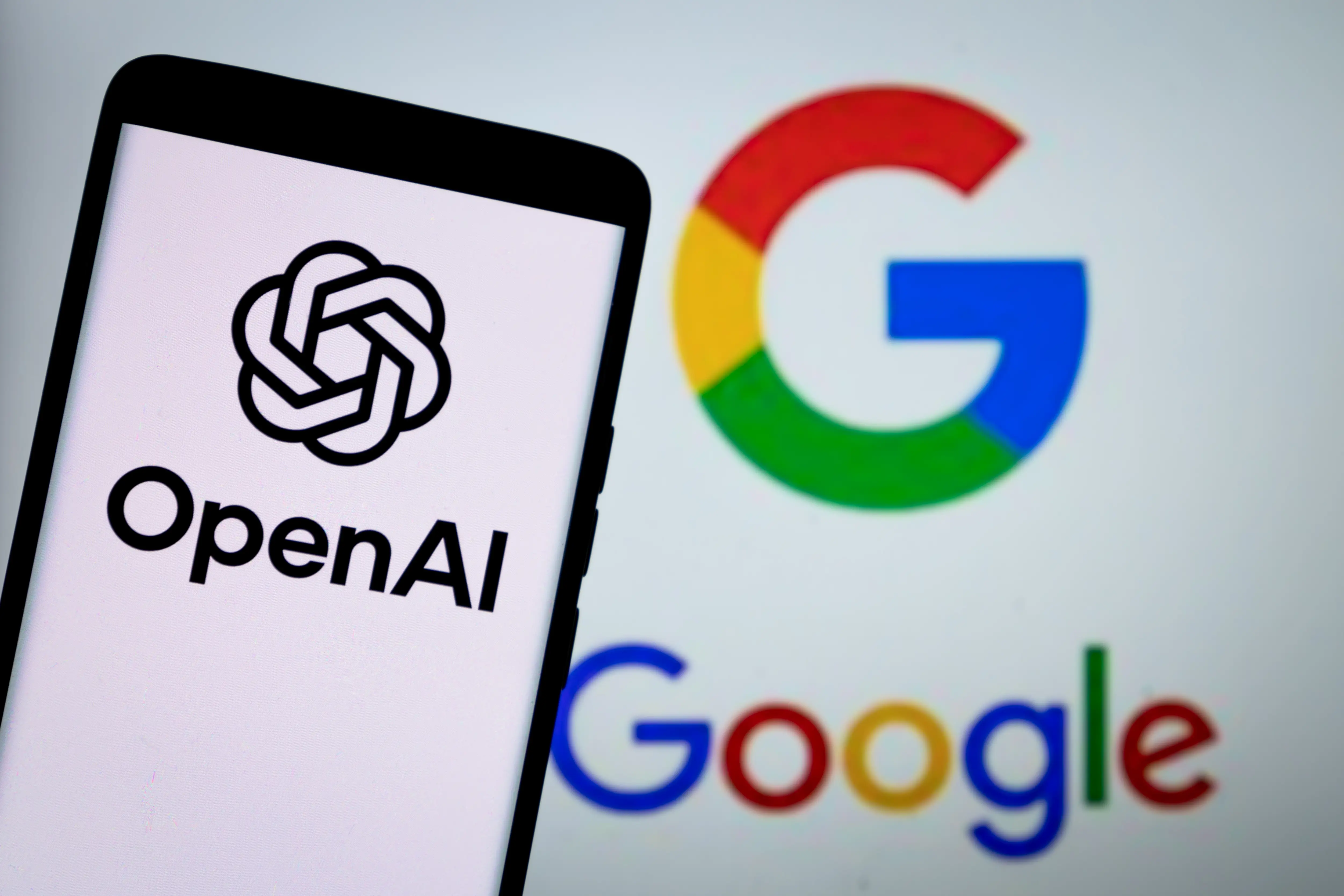 openai and google logo