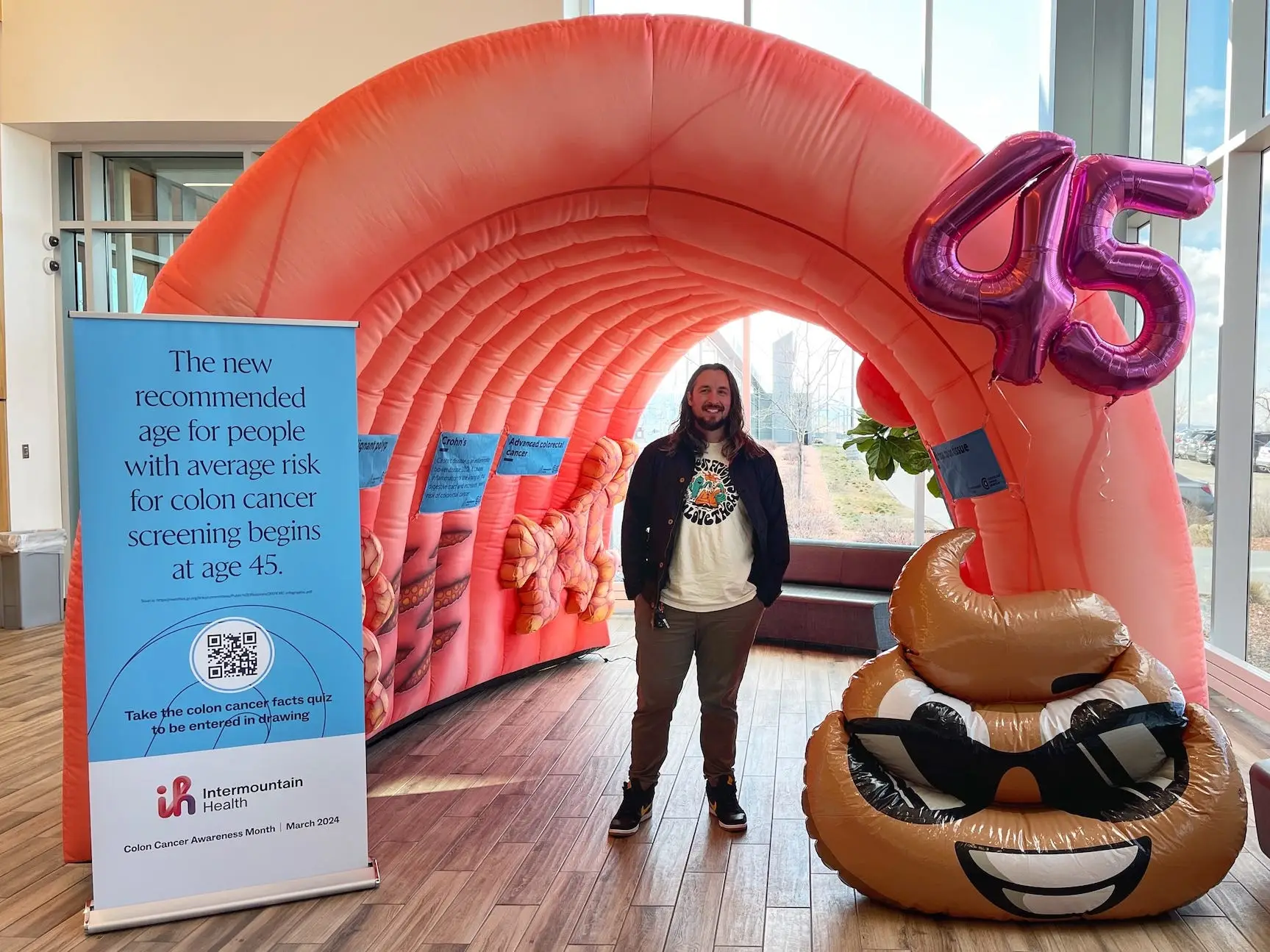 mark with screening at 45