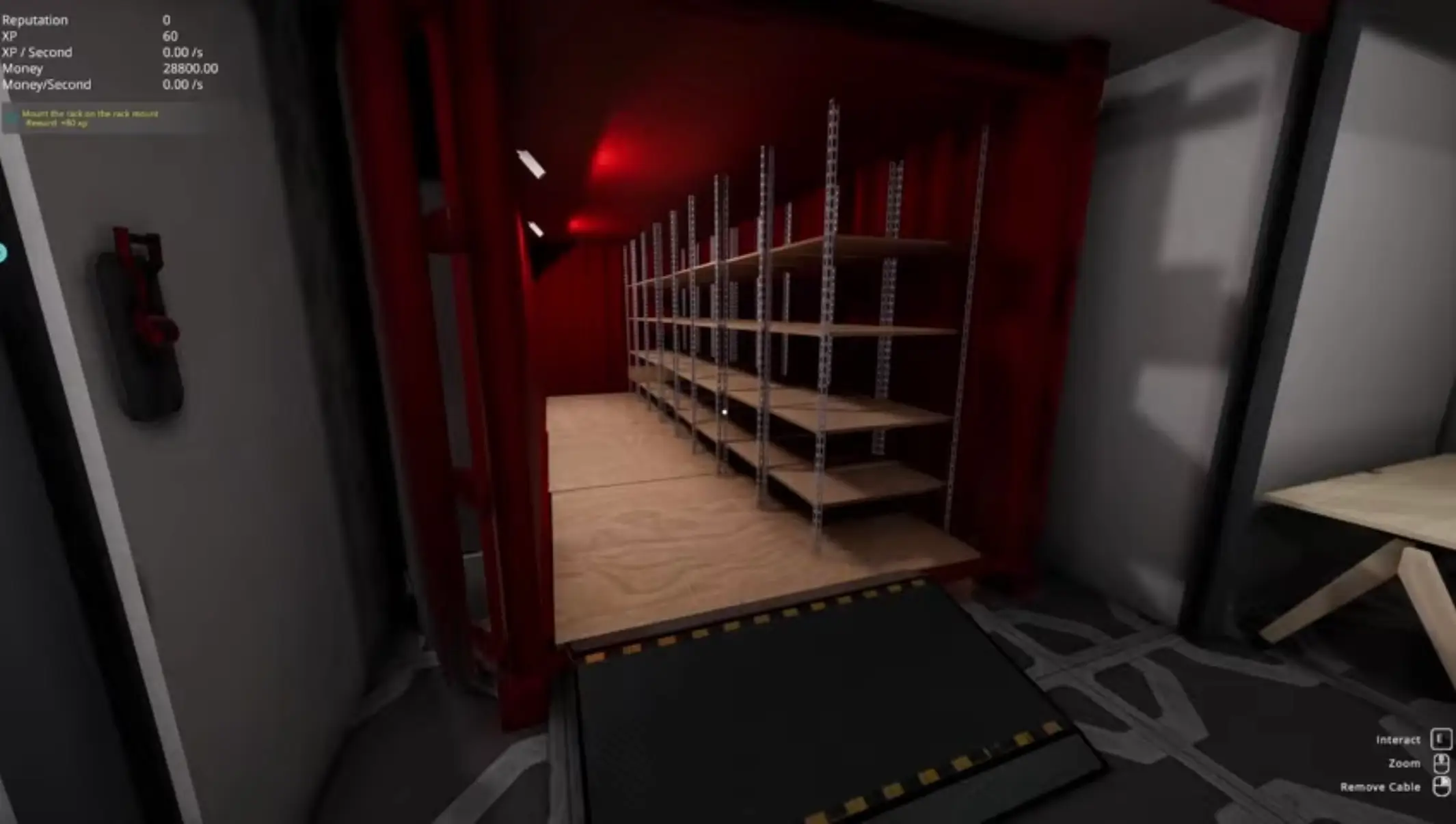 A screenshot from 'Data Center' showing the inside of a delivery truck.