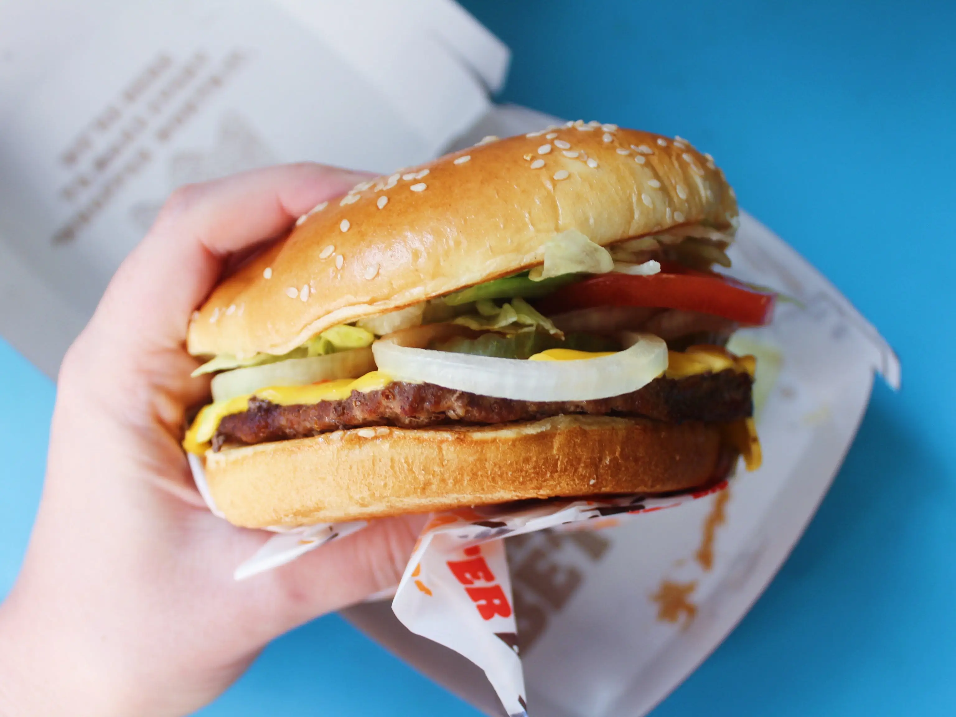 burger king whopper with cheese