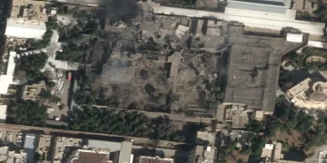 Satellite photos capture devastation at the Iranian supreme leader’s residence after US and Israeli strikes