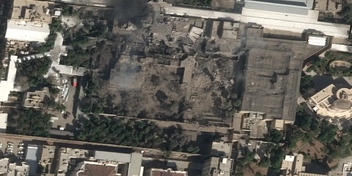 Satellite photos capture devastation at the Iranian supreme leader’s residence after US and Israeli strikes