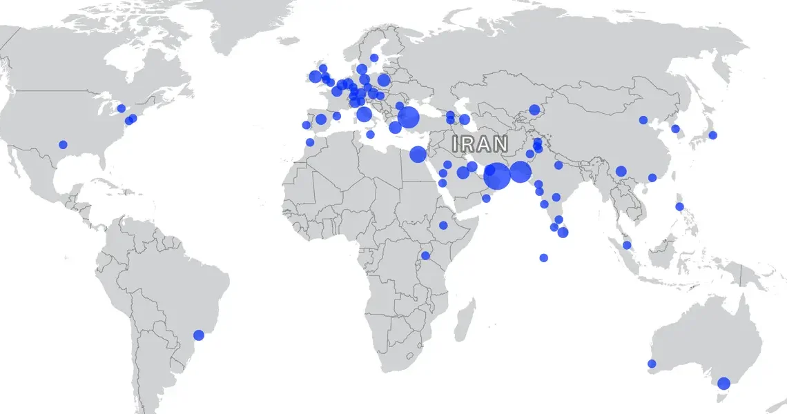 Flight diversion map: See where flights are getting rerouted to in the aftermath of the attacks on Iran