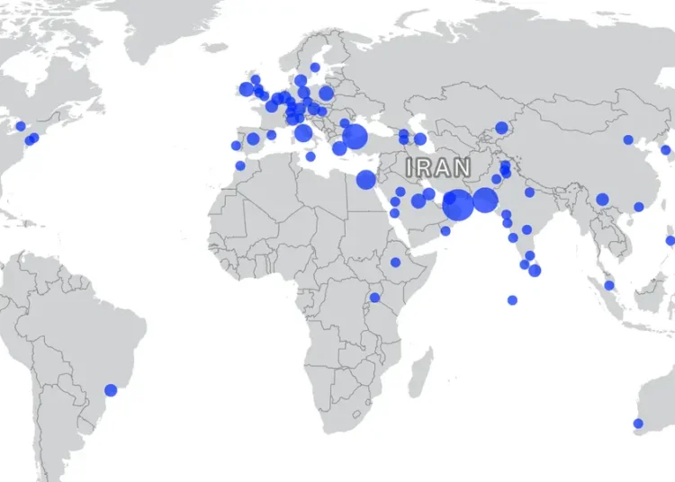 Flight diversion map: See where flights are getting rerouted to in the aftermath of the attacks on Iran