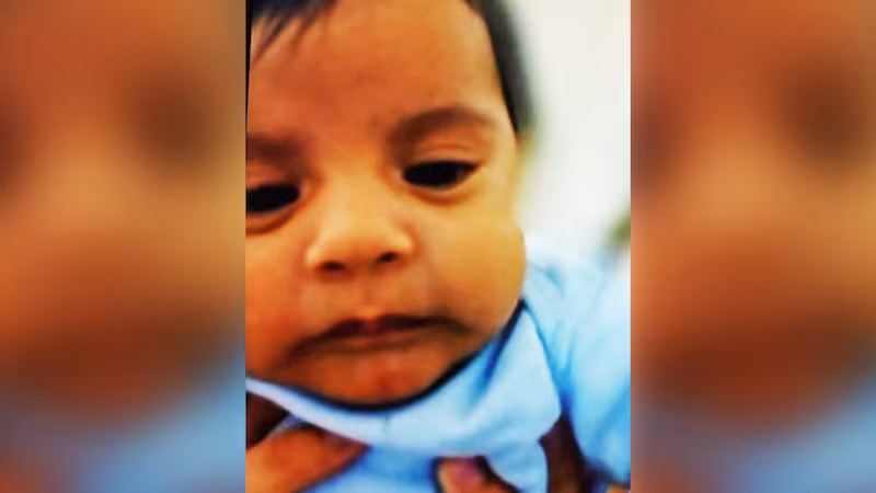 Juan Nicolás, a two-month-old infant, held at ICE's South Texas Family Detention Center in Dilley, TX.