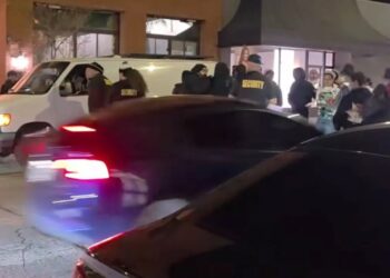 Car barrels into crowd outside California bar, gunfire erupts in chaotic scene caught on video