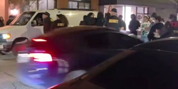 Car barrels into crowd outside California bar, gunfire erupts in chaotic scene caught on video