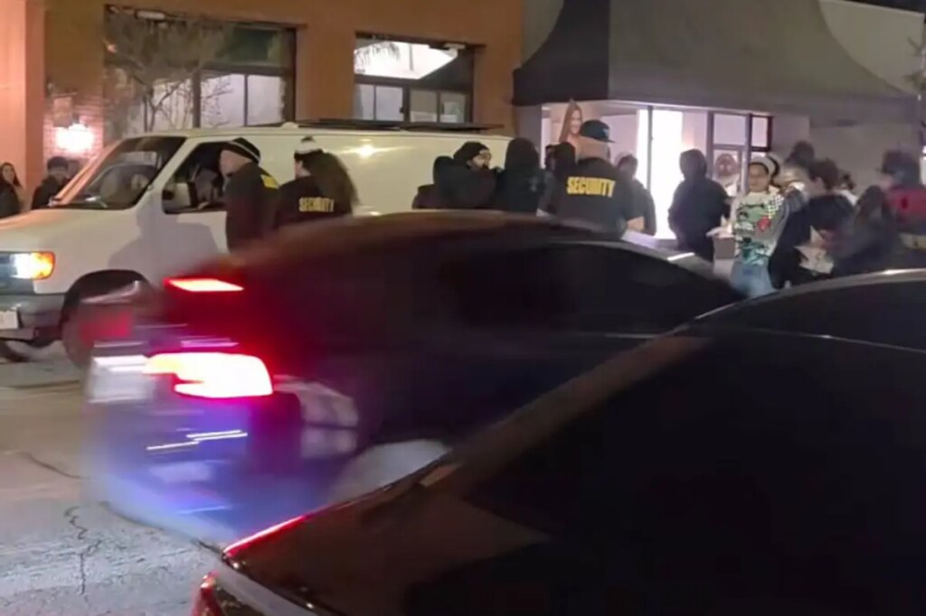 Car barrels into crowd outside California bar, gunfire erupts in chaotic scene caught on video